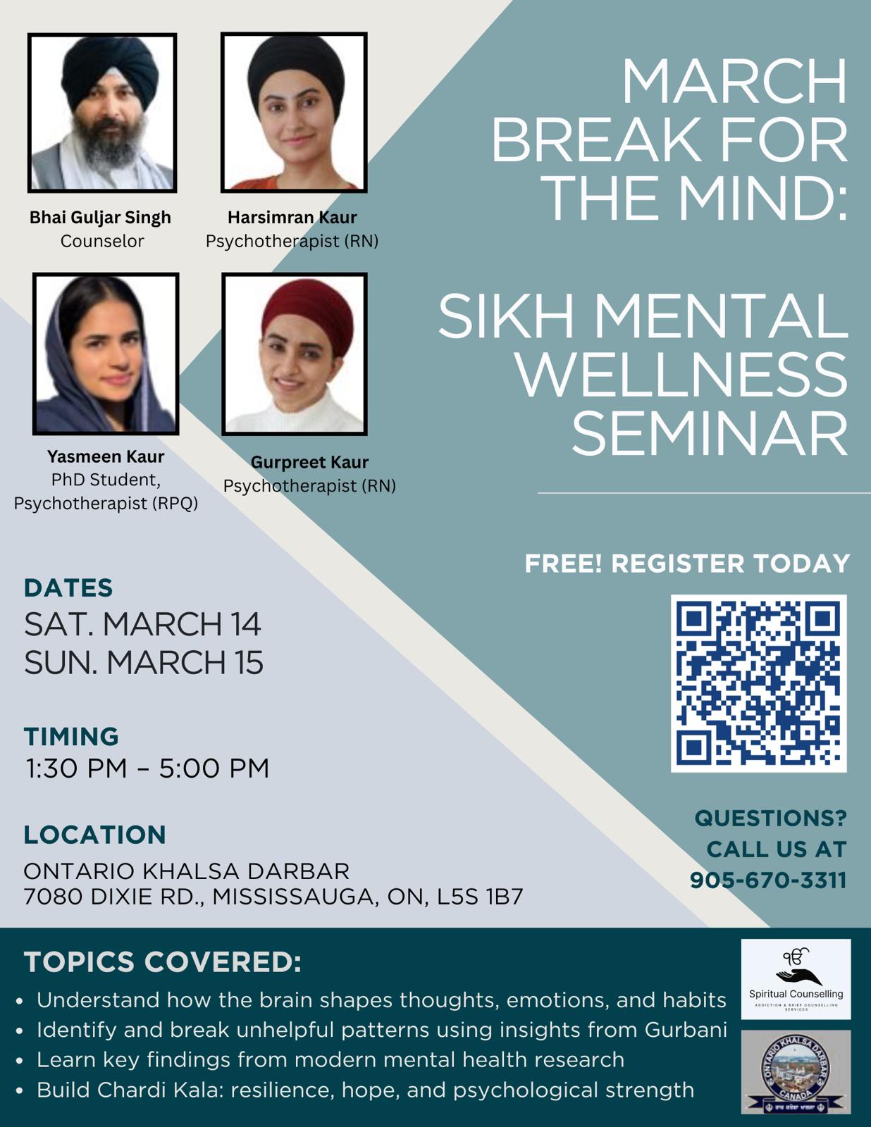 Sikh Mental Wellness Seminar